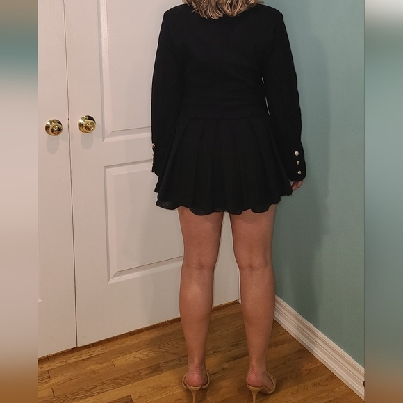 WOOL Pleated coat , M - Picture 4 of 10